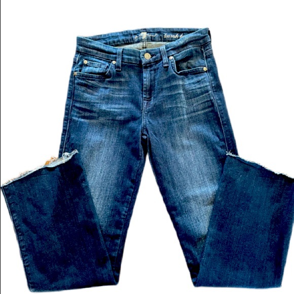 7 For All Mankind Denim - 7 For All Mankind dark wash Karah bootcut jeans